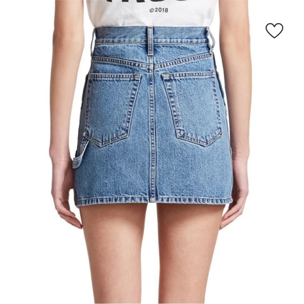 Helmut Lang Femme Utility Denim Mini Skirt